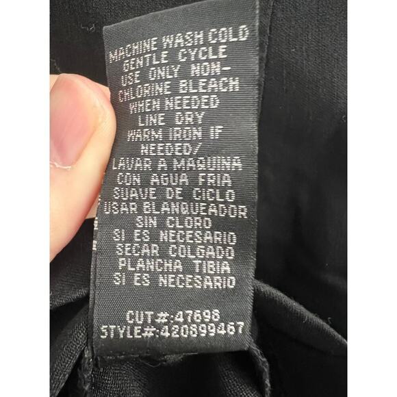 Rampage Y2K Cap Sleeve Knee Length Dress, Black Small - Picture 5 of 5